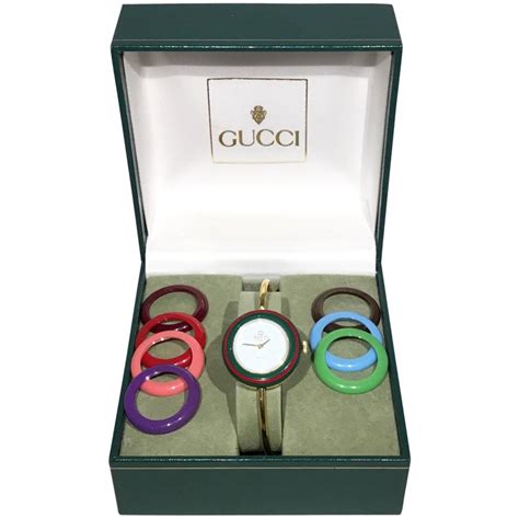 gucci ladies slim watch|gucci ladies watch interchangeable bezel.